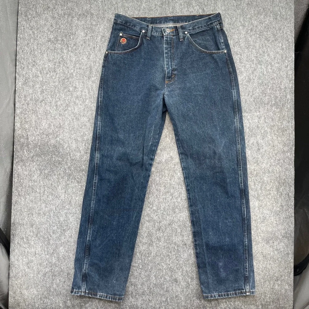 Wrangler Twenty X Jeans Mens 34x32 Dark Wash Straight Leg Western Vintage